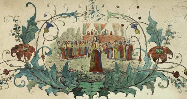 Titelseite färbig l'echo de la valachie 1852